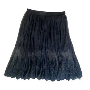 Torrid Black Lace Maxi Skirt